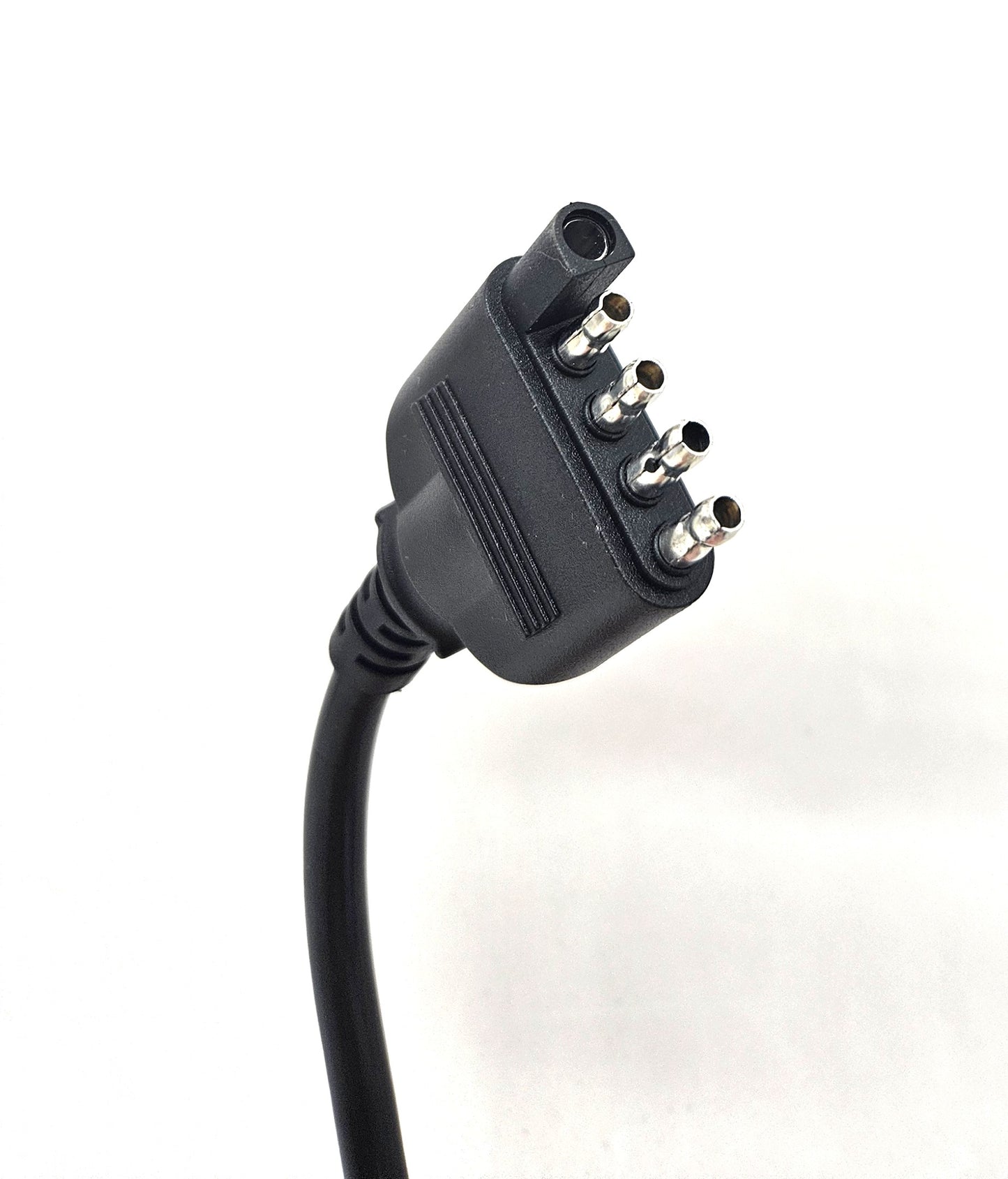 20FT 5-Way Trailer Wiring Harness, Jacketed 18AWG Cable, 5-Pin Flat Color-Coded Copper Extension, Trailer-Side for Utility & Boat Trailers