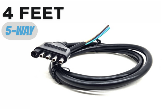 4 FT 5-Way Trailer Wiring Harness End Connector